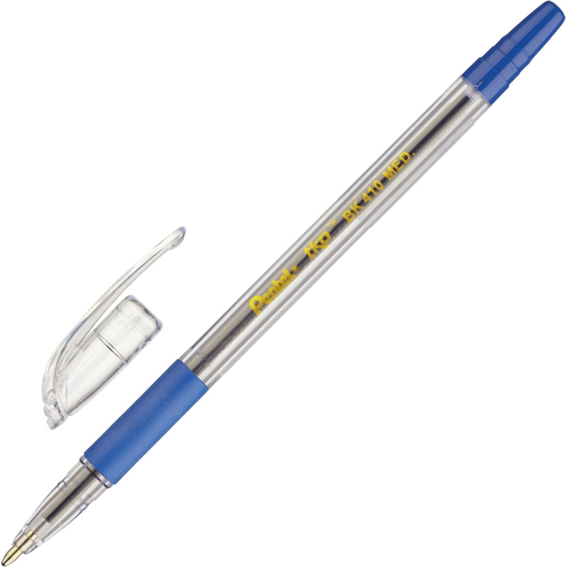 Изображение товара Ручка шариковая неавтоматическая Pentel BK410-C синяя (толщина линии 0.27 мм)