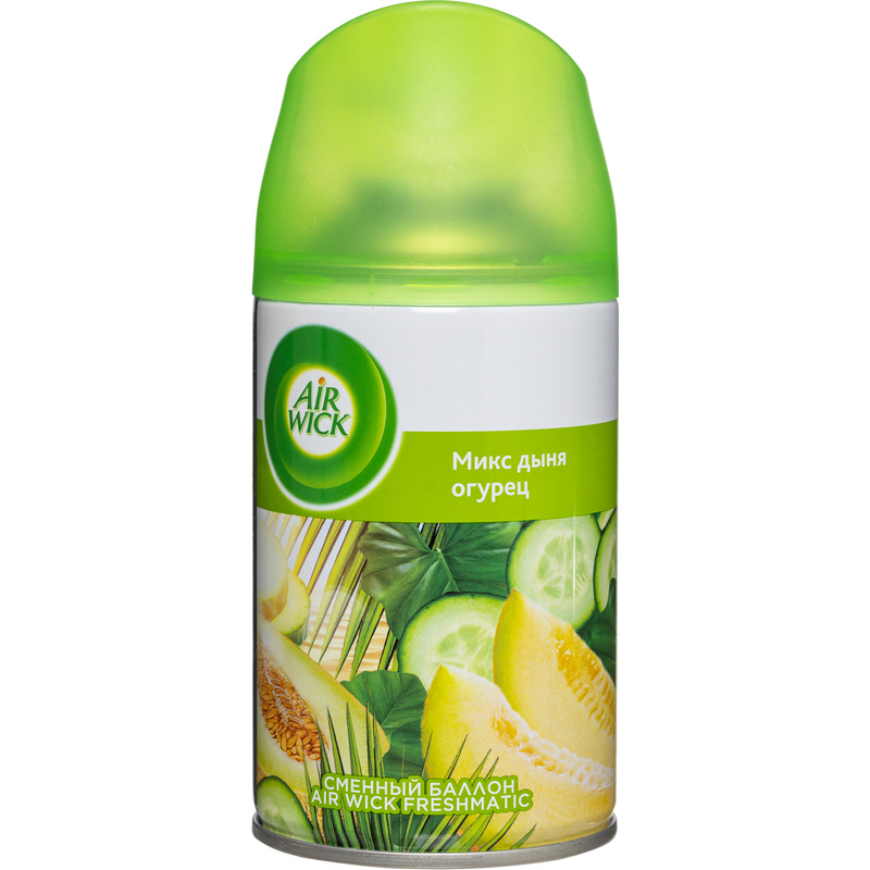 Изображение товара Сменный баллон для автоматического освежителя Air Wick Микс дыня огурец 250 мл
