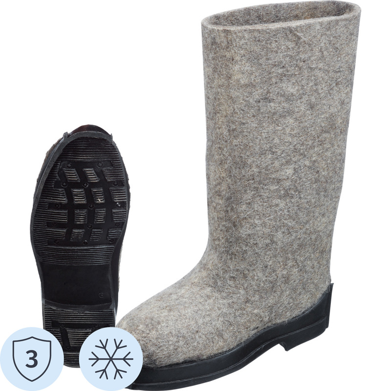 Изображение товара Валенки войлочные на резиновой подошве (размер 38)