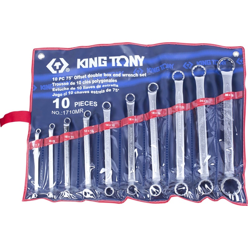 Изображение товара Набор ключей накидных King Tony 1710MR 6-32 мм 10 предметов