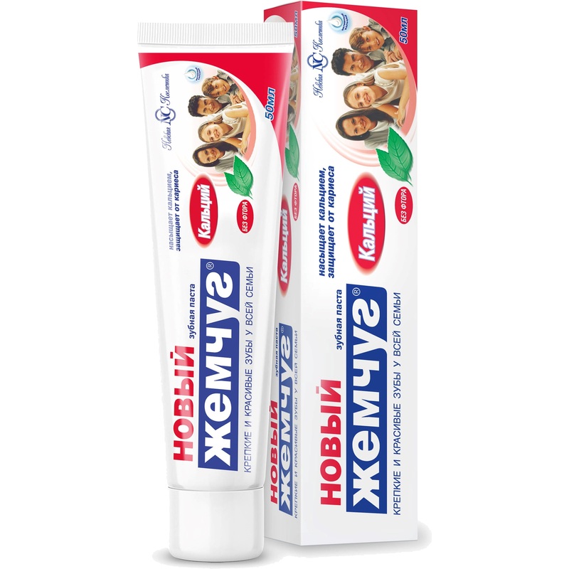 Изображение товара Зубная паста Новый жемчуг Кальций 50 мл