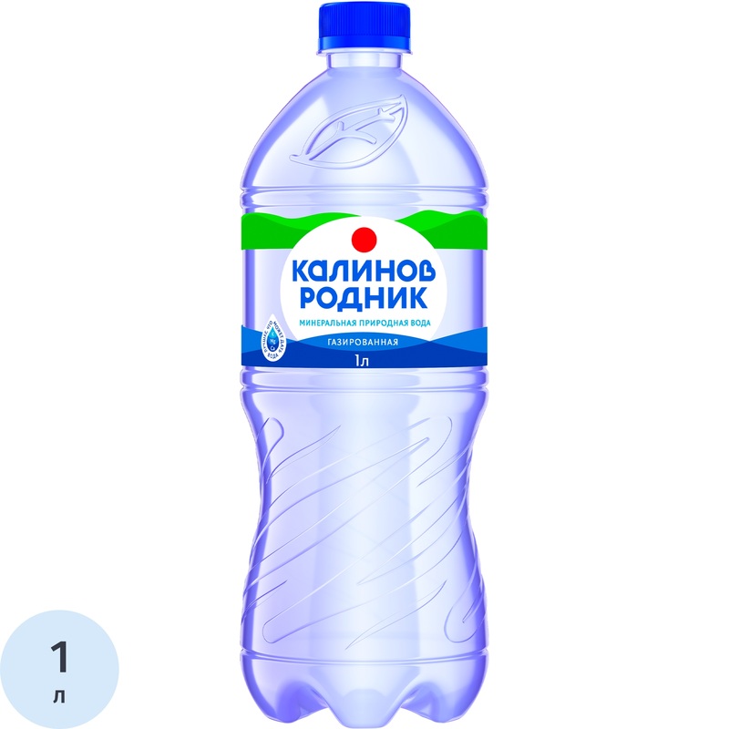 Изображение товара Вода минеральная Калинов Родник столовая газированная 1 л