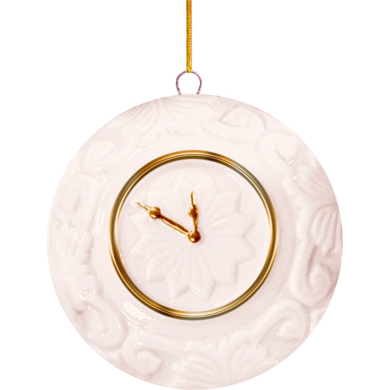 Изображение товара Ёлочная игрушка Magic Time фарфор белая высотой 8.2 см