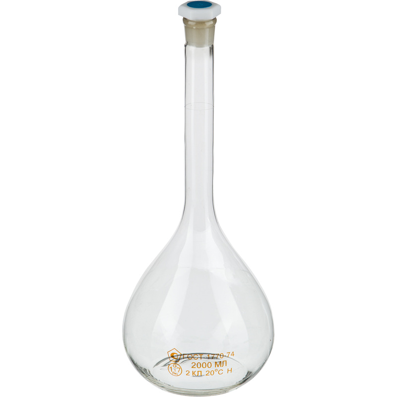 Изображение товара Колба мерная круглая 2-2000 ПП 2 л