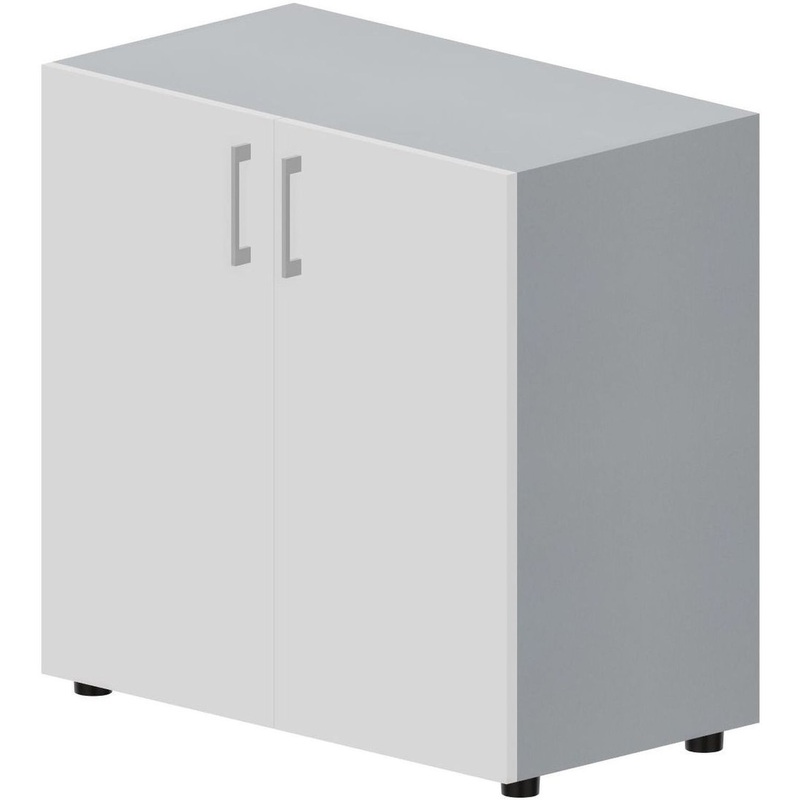 Изображение товара Шкаф для документов Artwood OMLS762TIBL белый/титан офисный с регулируемыми полками