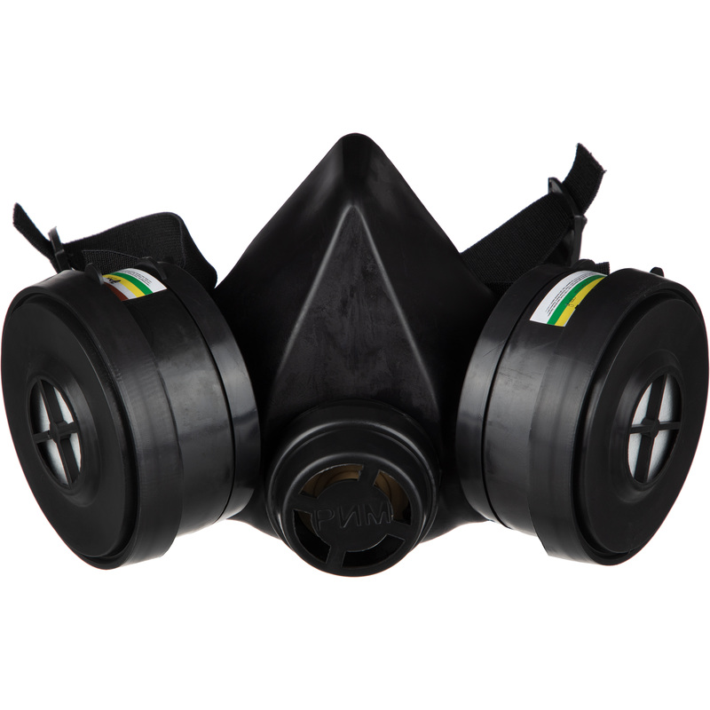 Изображение товара Полумаска РУ-60М с сменными фильтрами для защиты органов дыхания