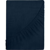 Простыня на резинке Verossa Twilight blue 140x200x20 см сатин 130 г/кв.м  тёмно-синяя