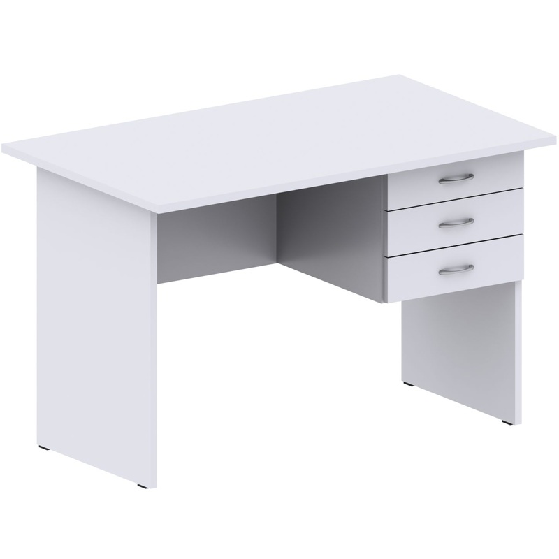 Изображение товара Стол письменный МК Сигма с тумбой серый 1200х700х750 мм