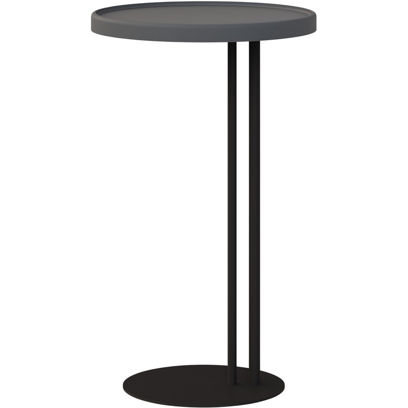 Изображение товара Стол журнальный Кальяри графит чёрный 392x392x653 мм