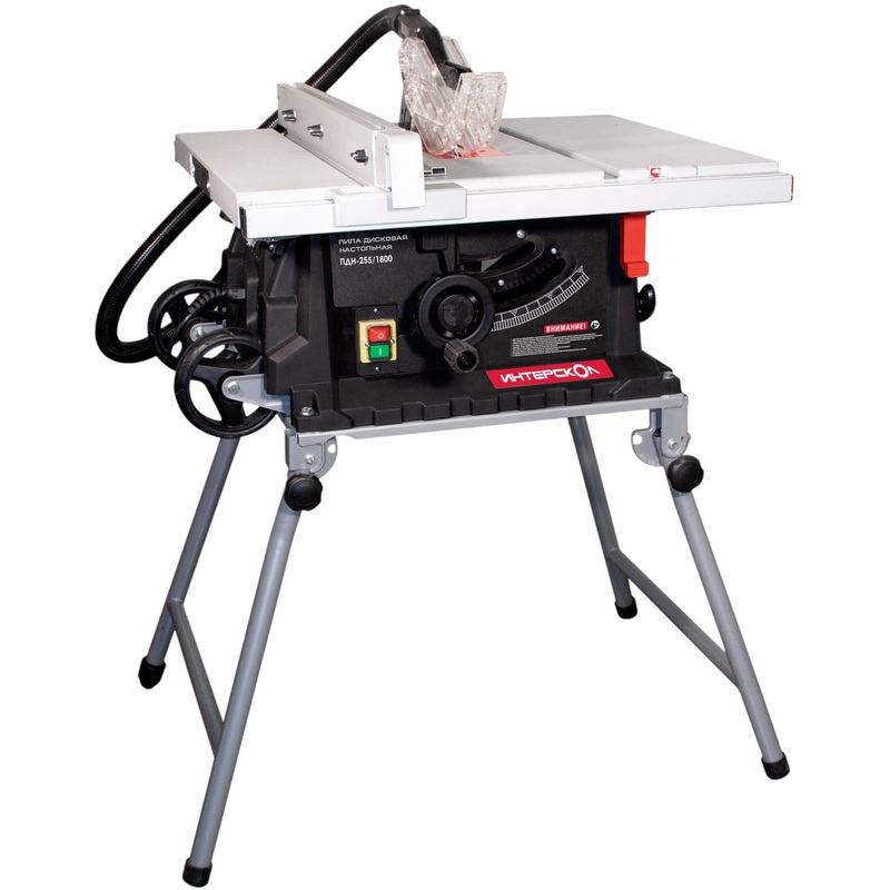 Изображение товара Дисковая настольная пила Интерскол ДПН-255/1800 1800 Вт профессиональный инструмент для точной расп