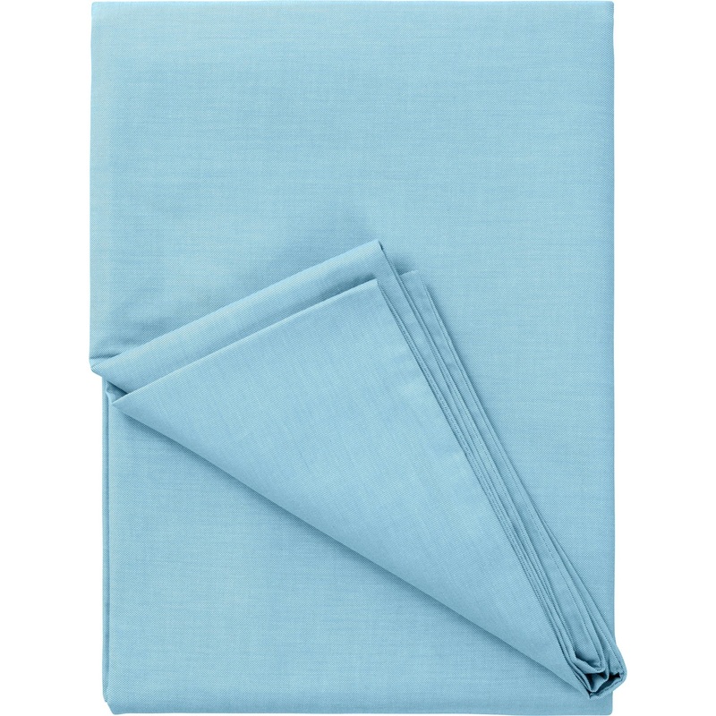 Изображение товара Простыня Verossa Aqua 180x215 см сатиновая 130 г/кв.м голубая