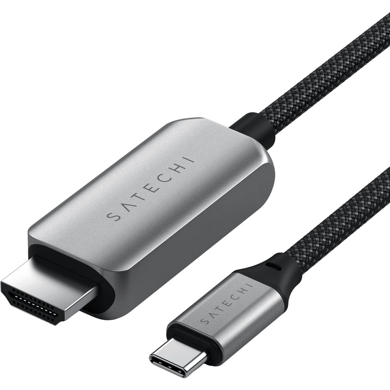 Изображение товара Кабель Satechi USB Type-C - HDMI 1.8 метра (ST-YH8KCM) Изображение товара Кабель Satechi USB Type-C - HDMI 1.8 метра (ST-YH8KCM)
