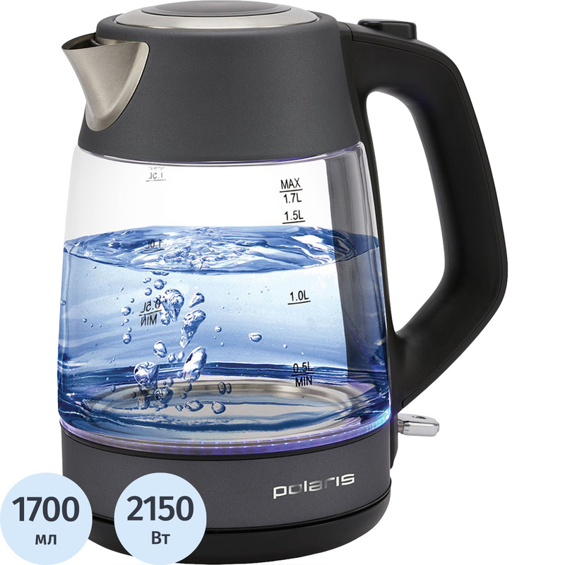 Изображение товара Чайник электрический Polaris PWK 1760CGL чёрный (13313)