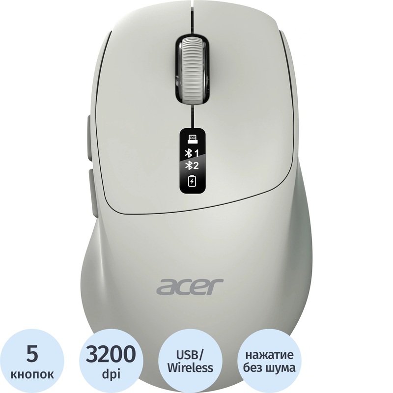 Изображение товара Мышь беспроводная Acer OMR503 серая (ZL.MCE11.01C)