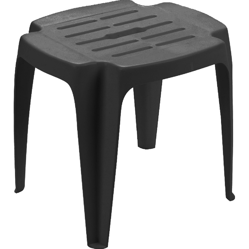 Изображение товара Стол для шезлонга Calypso антрацит 370х420х380 мм практичный и устойчивый