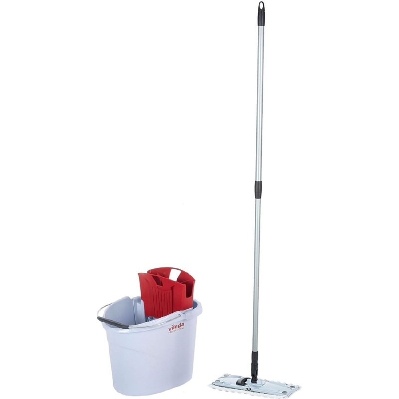 Изображение товара Комплект для уборки Vileda Professional УльтраСпид Мини швабра ведро 10л красный