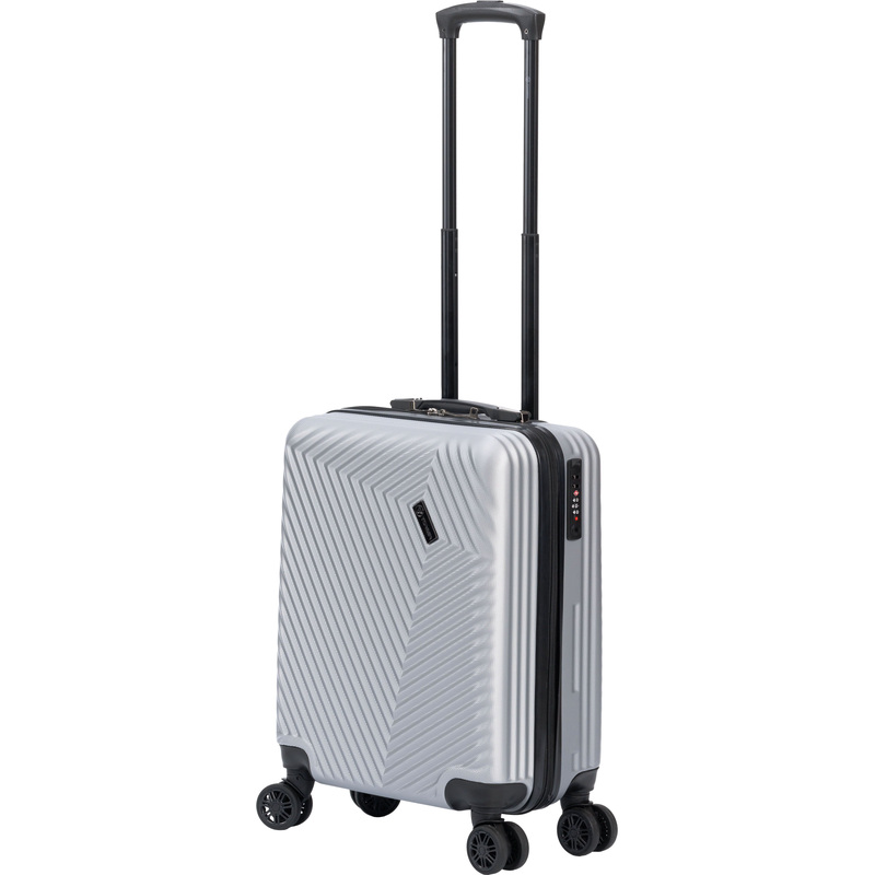 Изображение товара Чемодан Torber Lama размер S 37л из ABS-пластика серебристый