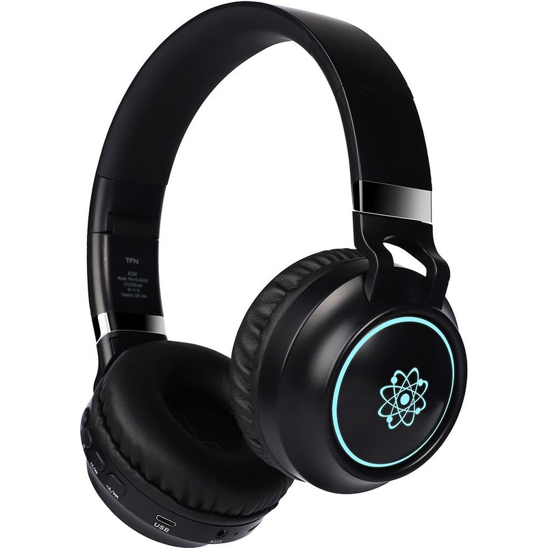 Изображение товара Беспроводные наушники TFN Atom черные с Bluetooth и микрофоном