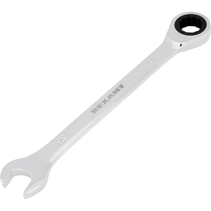Изображение товара Ручной комбинированный гаечный ключ Rexant 14 мм трещоточный