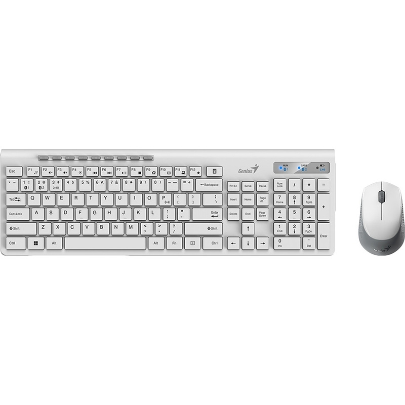 Изображение товара Уценка. Комплект беспроводной клавиатура и мышь Genius Slimstar 8230 (31340015402)