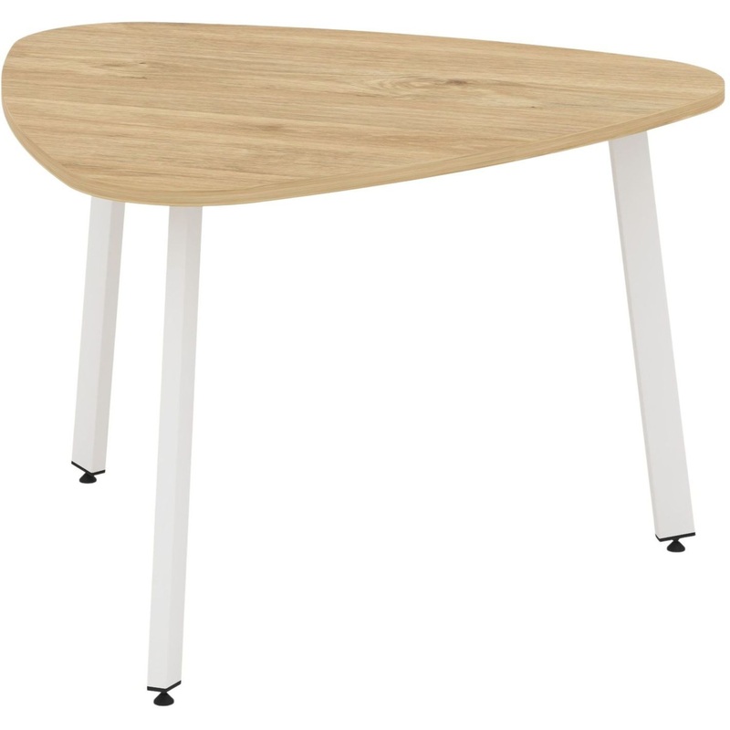 Изображение товара Стол для переговоров SN-6.SPRG-71.3 тиквуд светлый/белый 1200х1200х750 мм