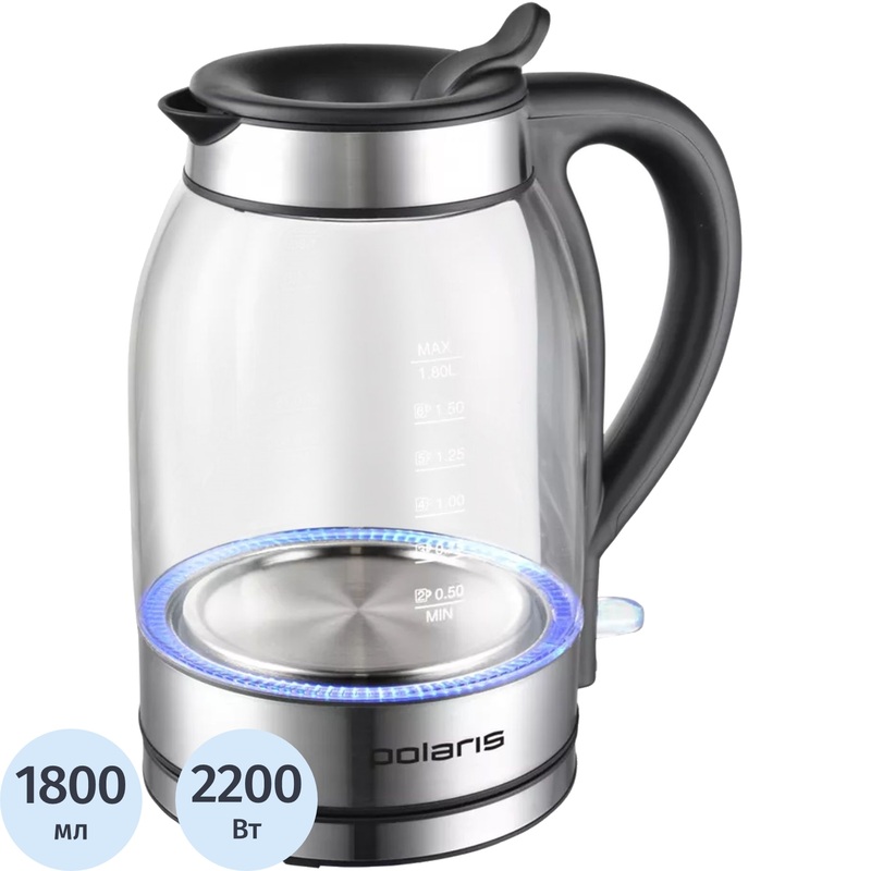 Изображение товара Чайник электрический Polaris PWK 1739CGL серебристый