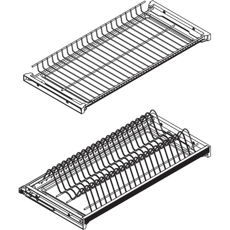 Изображение товара Сушка для посуды VOK 402637 с алюминиевой рамкой без дна