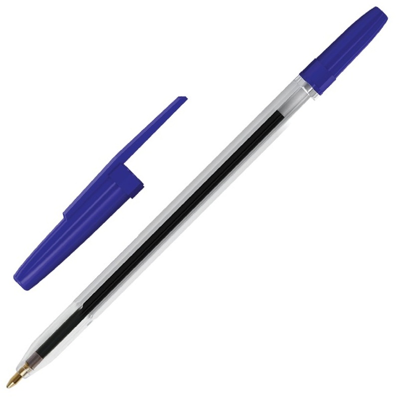 Изображение товара Ручка шариковая неавтоматическая Стамм синяя (толщина линии 1 мм)