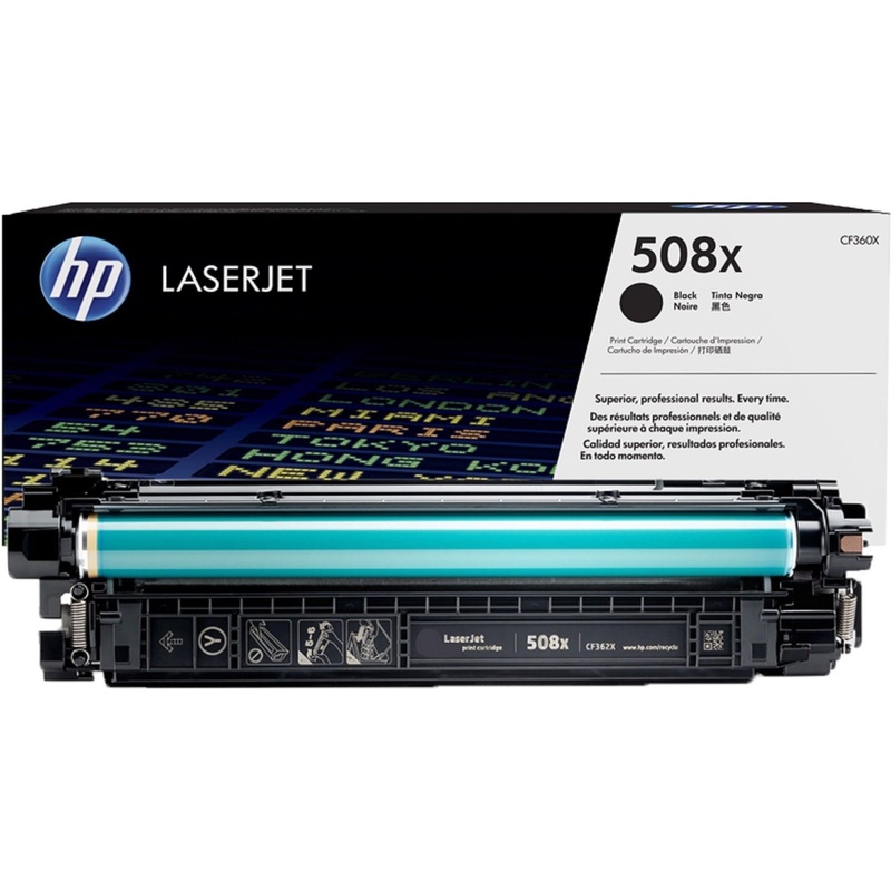 Изображение товара Лазерный картридж HP 508X CF360X черный оригинальный повышенной емкости