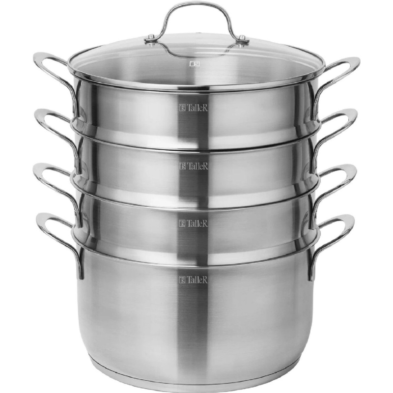 Изображение товара Пароварка TalleR Brilon TR-11063 нержавеющая сталь 7 л тройной уровень