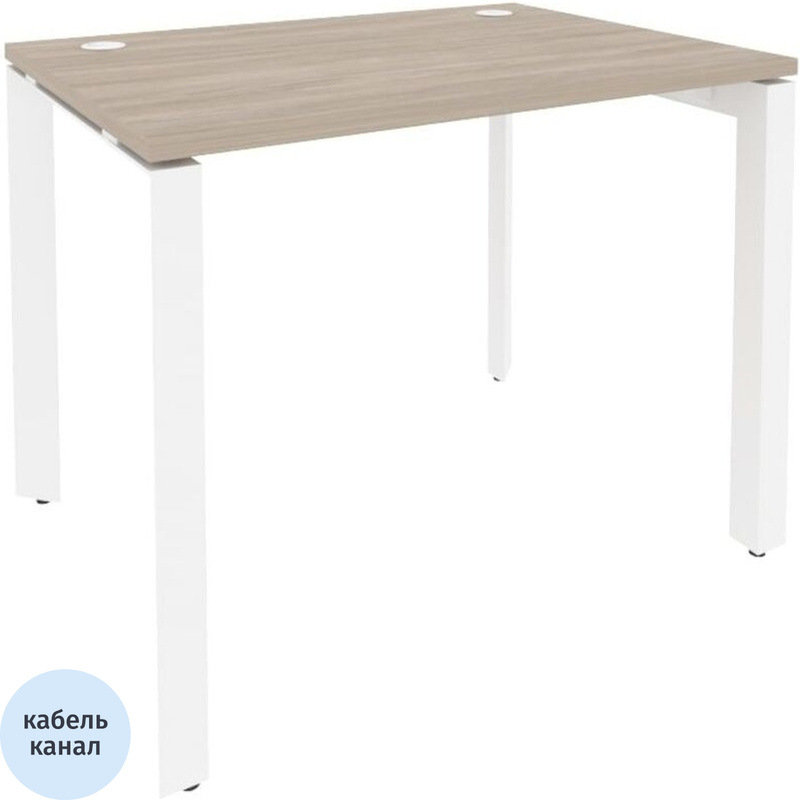 Изображение товара Стол прямой ONIX-П O.MP-SP-1.7 из ДСП дуб аттик/белый 980х720х750 мм