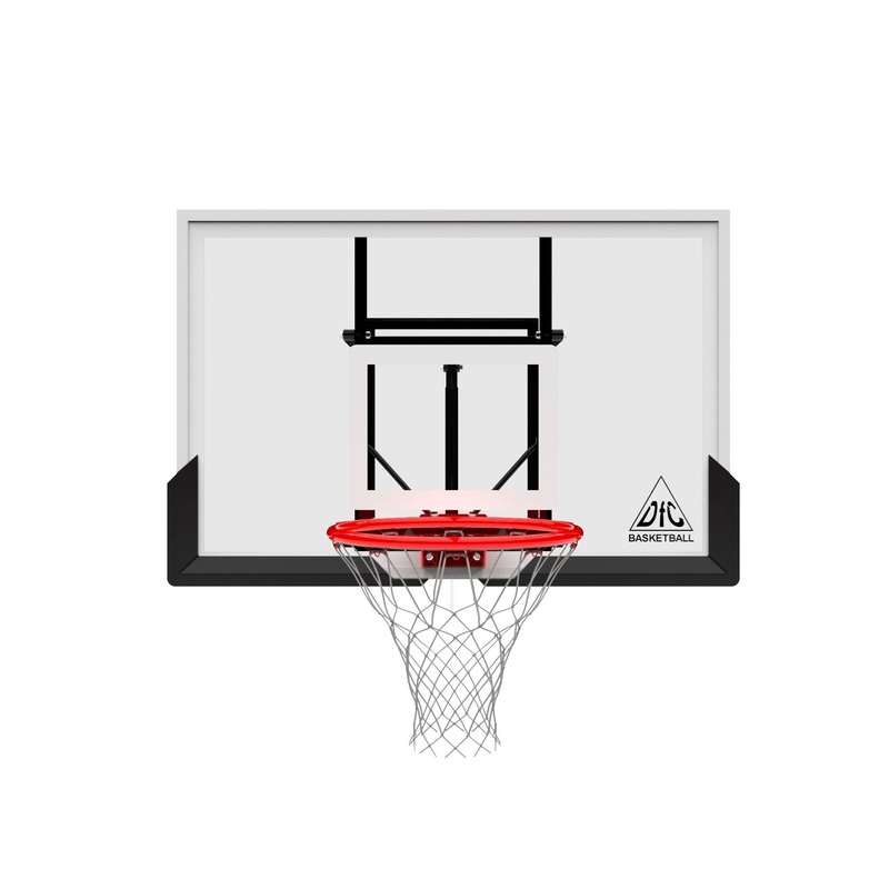 Изображение товара Баскетбольный щит DFC 120x80 см BOARD48P с регулировкой и кольцом 45 см
