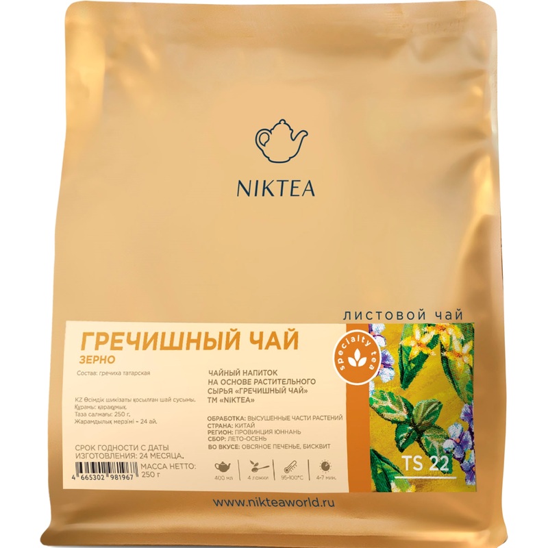 Изображение товара Чай листовой гречишный Niktea 250 г
