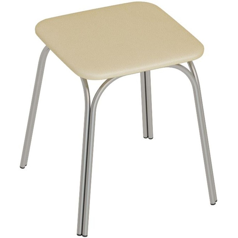 Изображение товара Табурет Тб17.3/7 жемчужный из экокожи и металла