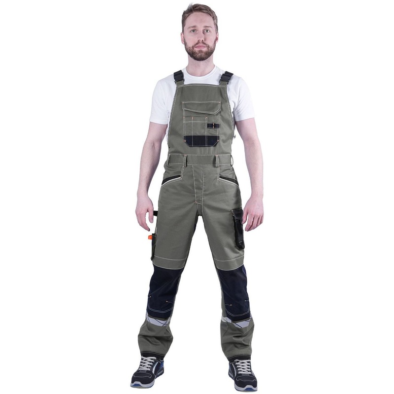 Изображение товара Полукомбинезон рабочий летний мужской Корпорация хаки/чёрный