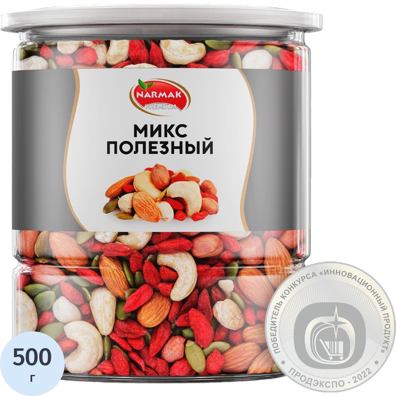Изображение товара Набор орехов и сухофруктов Narmak Полезный 500 г для здорового питания