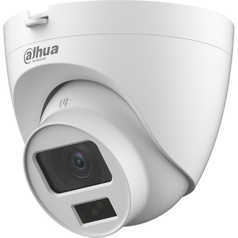 Изображение товара Видеокамера Dahua DH-HAC-HDW1200CLQP-IL-A-0280B-S6 уличная купольная с ИК подсветкой 2 МП