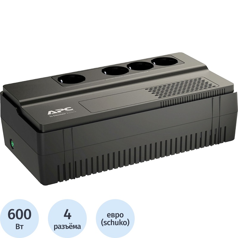 Изображение товара Источник бесперебойного питания APC BV1000I-GR 1000 ВА 600 Вт line-interactive
