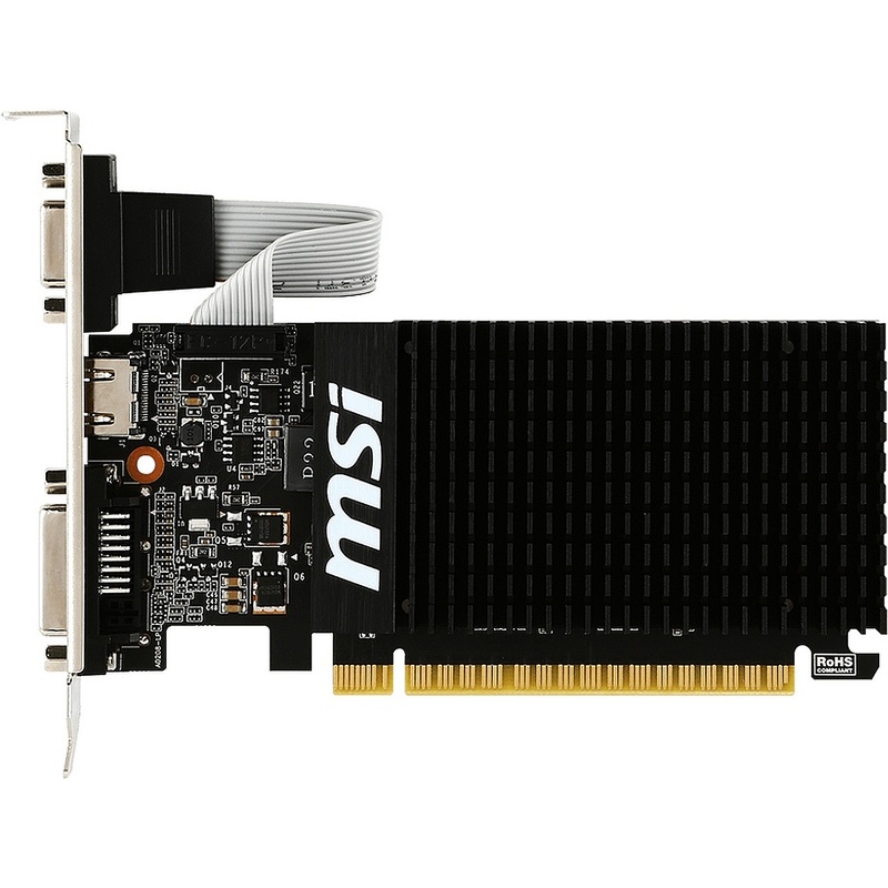 Изображение товара Видеокарта MSI Nvidia GeForce GT 710 2 ГБ Low Profile HDMI VGA DVI