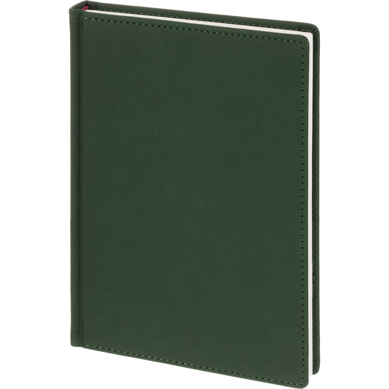 Изображение товара Ежедневник Attache Velvet недатированный А5+ 136 листов тёмно-зелёный