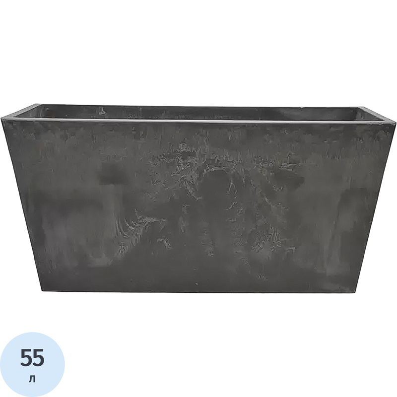 Изображение товара Ящик балконный GreenShip древесный уголь 79x24.5x39.5 см