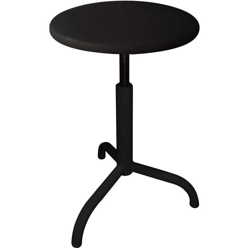 Изображение товара Табурет медицинский винтовой М92 чёрный (искусственная кожа)