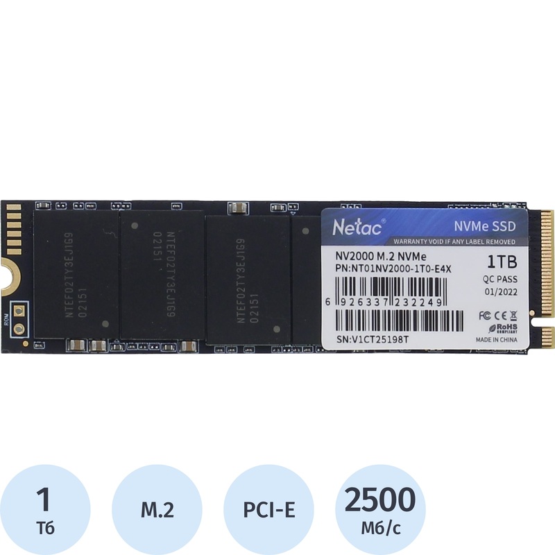 Изображение товара SSD накопитель Netac NV2000 1 ТБ M.2 PCI-E 3.0