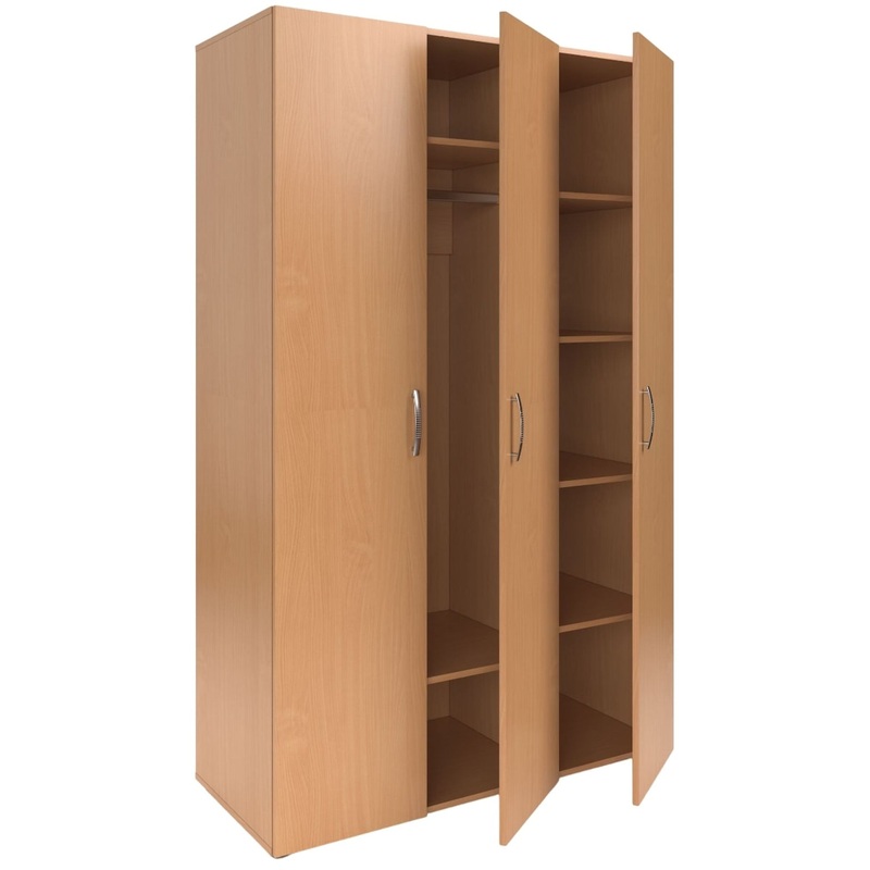 Изображение товара Шкаф для одежды МДО трёхстворчатый бук 1200х520х1950 мм