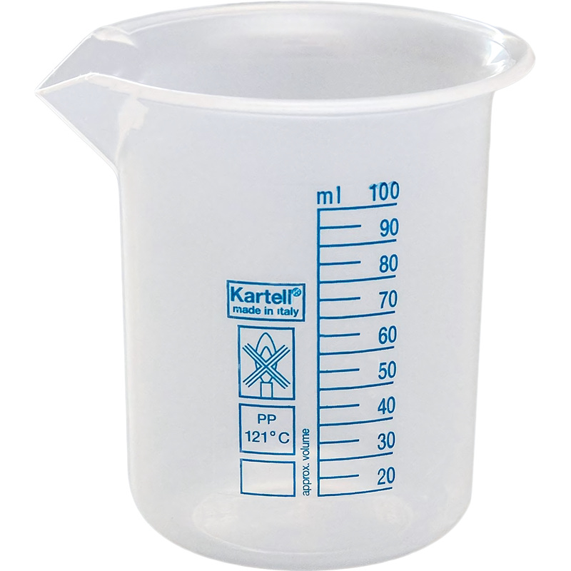 Изображение товара Мерный стакан полипропилен 100 мл 12 шт для точных измерений стерильный