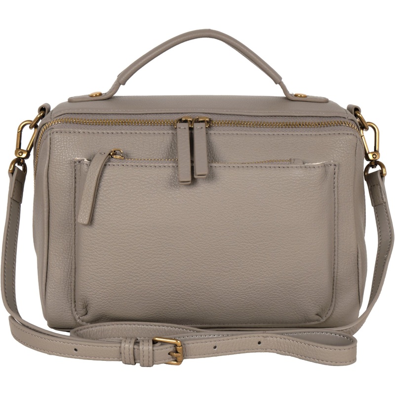 Изображение товара Сумка женская повседневная Pola серая (6627 серая) из натуральной кожи