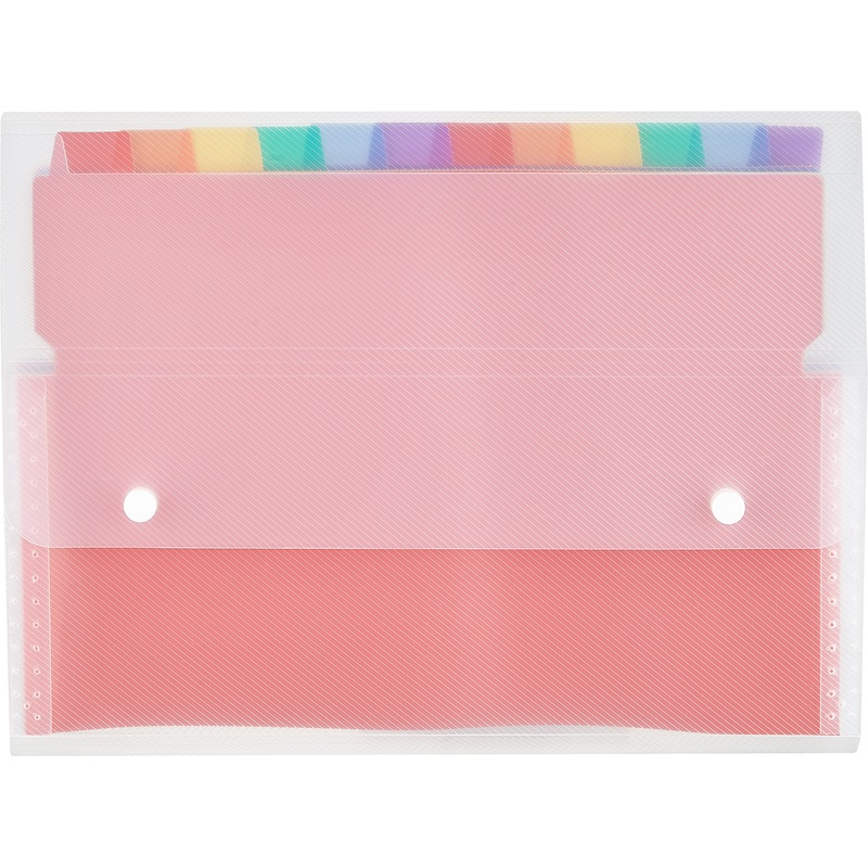 Изображение товара Папка-портфель прозрачная Attache Selection Радуга А4 13 отделений