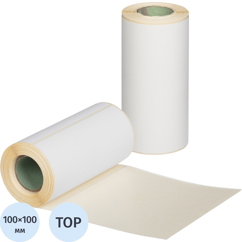Изображение товара Термоэтикетки 100х100 мм ТОП для мобильных принтеров влагостойкие морозостойкие