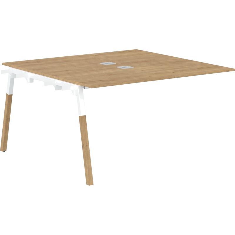 Изображение товара Стол приставной Forta FIWST 1313 (дуб гамильтон/бук белый, 1380х1370х733 мм)