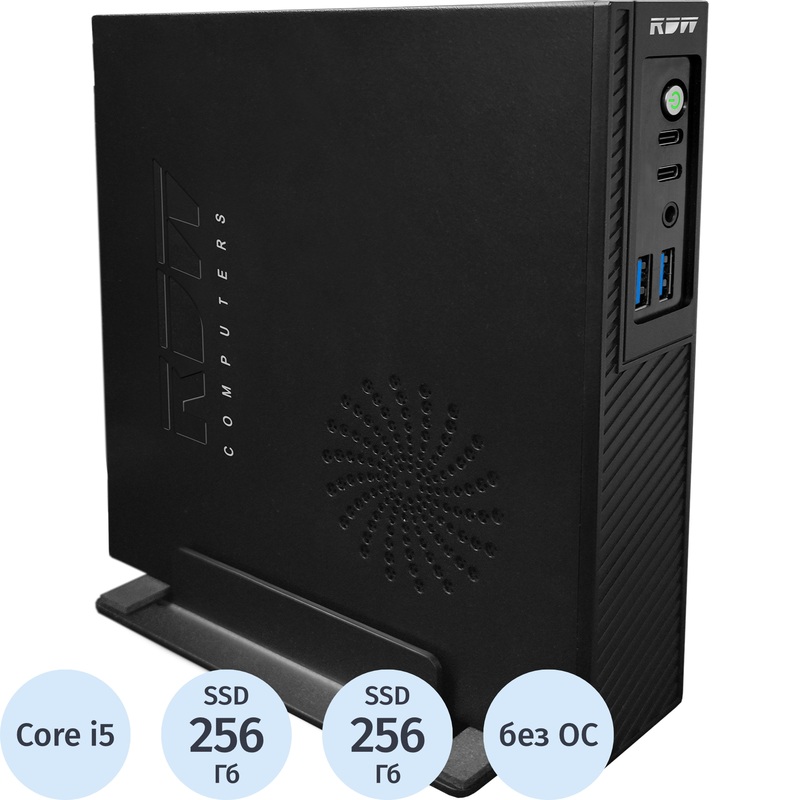 Изображение товара Неттоп RDW Computers Таймыр 5676378428 Core i5 Alder Lake/DDR5 16 ГБ/SSD 256 ГБ/без ОС